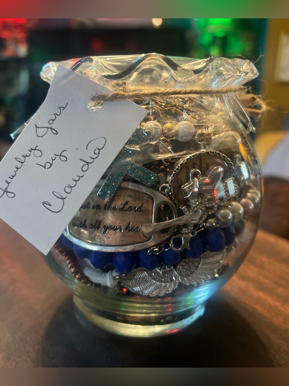 ✨Christian themed Jewelry Jar!